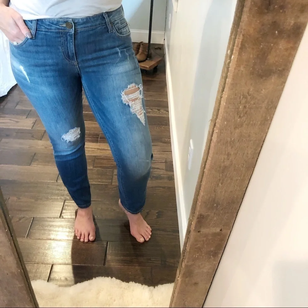 KUT FROM THE KLLTH size 8 distressed jeans